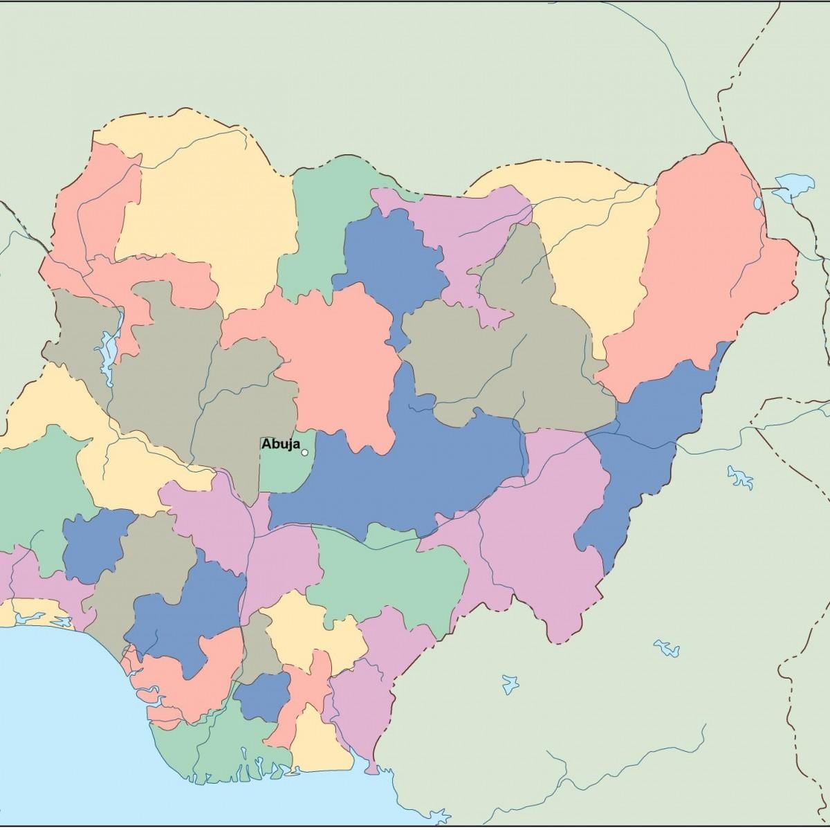 Kart düzenlenebilir Nigeriya