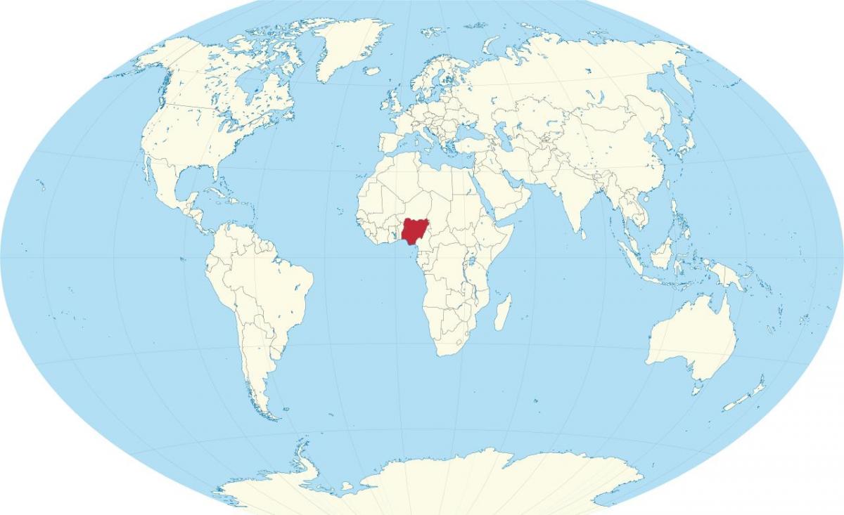 dünyanın xəritəsi gösteren Nigeriya