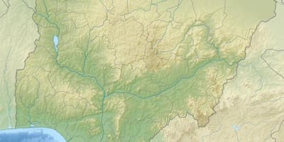Xəritə çəkmək relyefi Nigeriya