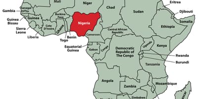 Kart yeri Nigeriya Afrika